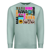 Seafoam nana gemstone sunflower Premium Sweatshirt - texasbilliewilder