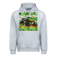 Heather Grey shamrock crusher Urban Hoodie - Artiststas