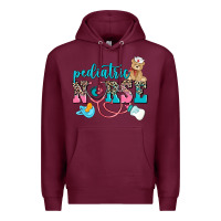 Burgundy pediatric nurse Premium Hoodie - AdoDesignShop