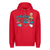 Red pediatric nurse Premium Hoodie - AdoDesignShop
