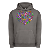 Pigment Tornado cancer ribbon heart Urban Hoodie - AdoDesignShop