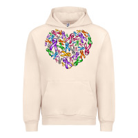Sandshell cancer ribbon heart Urban Hoodie - AdoDesignShop