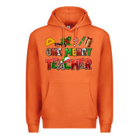 Carrot one merry teacher Premium Hoodie - AdoDesignShop