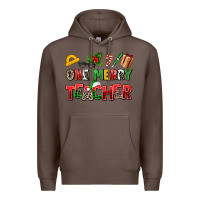 Coffee one merry teacher Premium Hoodie - AdoDesignShop