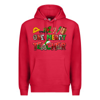 Cardinal one merry teacher Premium Hoodie - AdoDesignShop
