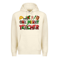 Sandshell one merry teacher Premium Hoodie - AdoDesignShop