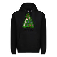 Black ohh Christmas trees Premium Hoodie - RanaPortraitStore
