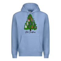 Colony Blue ohh Christmas trees Premium Hoodie - RanaPortraitStore
