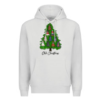 Dove Grey ohh Christmas trees Premium Hoodie - RanaPortraitStore