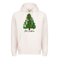 Pale Pink ohh Christmas trees Premium Hoodie - RanaPortraitStore