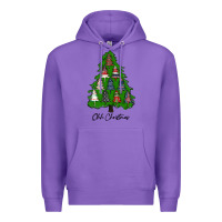 Purple ohh Christmas trees Premium Hoodie - RanaPortraitStore