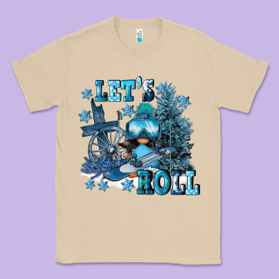 Let's Roll Classic Tee Designed By Fadigitalartstudio