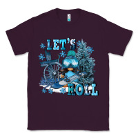 Plum let's roll Classic Tee - FaDigitalArtStudio