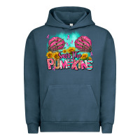 Pigment Midnight Navy save the pumpkins Urban Hoodie - AdoDesignShop