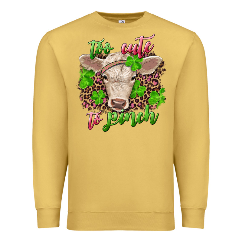 Too Cute To Pinch Charolais Calf Premium Sweatshirt by RanaPortraitStore | Teevron