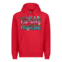 Red future nurse Premium Hoodie - AdoDesignShop