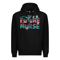 Black future nurse Premium Hoodie - AdoDesignShop