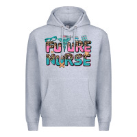 Heather Grey future nurse Premium Hoodie - AdoDesignShop