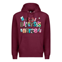 Burgundy dialysis nurse Premium Hoodie - AdoDesignShop