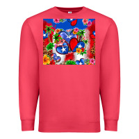 Cardinal puerto rico hearts Premium Sweatshirt - Zillion Design Studio