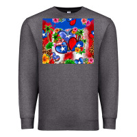 Charcoal Heather puerto rico hearts Premium Sweatshirt - Zillion Design Studio