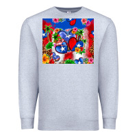 Heather Grey puerto rico hearts Premium Sweatshirt - Zillion Design Studio