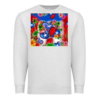 Oatmeal Heather puerto rico hearts Premium Sweatshirt - Zillion Design Studio