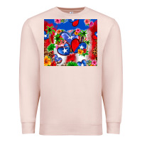 Pale Pink puerto rico hearts Premium Sweatshirt - Zillion Design Studio