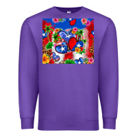 Purple puerto rico hearts Premium Sweatshirt - Zillion Design Studio