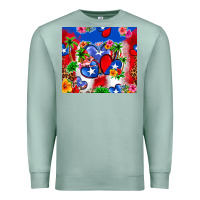 Seafoam puerto rico hearts Premium Sweatshirt - Zillion Design Studio