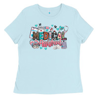 Baby Blue medical assistant Ladies Tee - BarkalooDesign