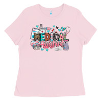 Bubblegum Pink medical assistant Ladies Tee - BarkalooDesign