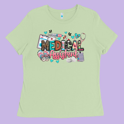 Medical Assistant Ladies Tee Designed By Barkaloodesign