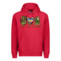 Cardinal peace love san judas Premium Hoodie - JahusDesignShop
