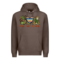Coffee peace love san judas Premium Hoodie - JahusDesignShop