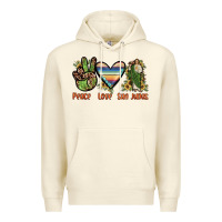 Sandshell peace love san judas Premium Hoodie - JahusDesignShop