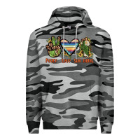 Slate Camo peace love san judas Premium Hoodie - JahusDesignShop
