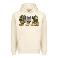 Tofu peace love san judas Premium Hoodie - JahusDesignShop