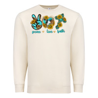 Sandshell peace love faith Premium Sweatshirt - texasbilliewilder
