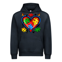 Navy autism heart Urban Hoodie - Artiststas