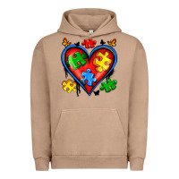Pigment Burro autism heart Urban Hoodie - Artiststas