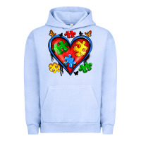 Pigment Grape Ice autism heart Urban Hoodie - Artiststas