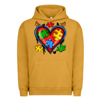 Pigment Peanut Butter autism heart Urban Hoodie - Artiststas