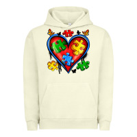 Pigment Pistachio autism heart Urban Hoodie - Artiststas