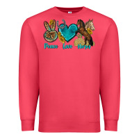 Cardinal peace love horses tbw Premium Sweatshirt - texasbilliewilder