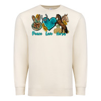 Sandshell peace love horses tbw Premium Sweatshirt - texasbilliewilder