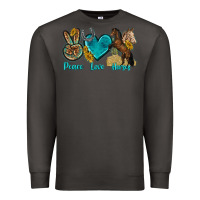 Smoke peace love horses tbw Premium Sweatshirt - texasbilliewilder