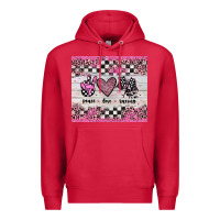 Cardinal peace love racing Premium Hoodie - JahusDesignShop