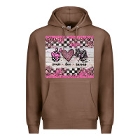 Chestnut peace love racing Premium Hoodie - JahusDesignShop