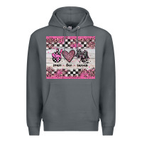 Rock peace love racing Premium Hoodie - JahusDesignShop